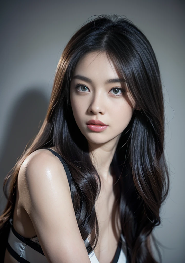 (Best-quality, Masterpiece, Ultra-High-Resolution, (Photorealistic:1.4), Raw Photo, depth of field, professional lighting, perfect anatomy, extremely details), (1girl, 15-years-old, the most famous Japanese idol), wearing casual-dress, ((((extremely beautiful and extremely realistic skins)))), ((extremely cute face like the most popular Japanese idol)), (((extremely big black-eyes))), (black-long-hair), (long-eyelashes), ((She wants to have sex right now. Her head is full of erotic thoughts.):1.3)