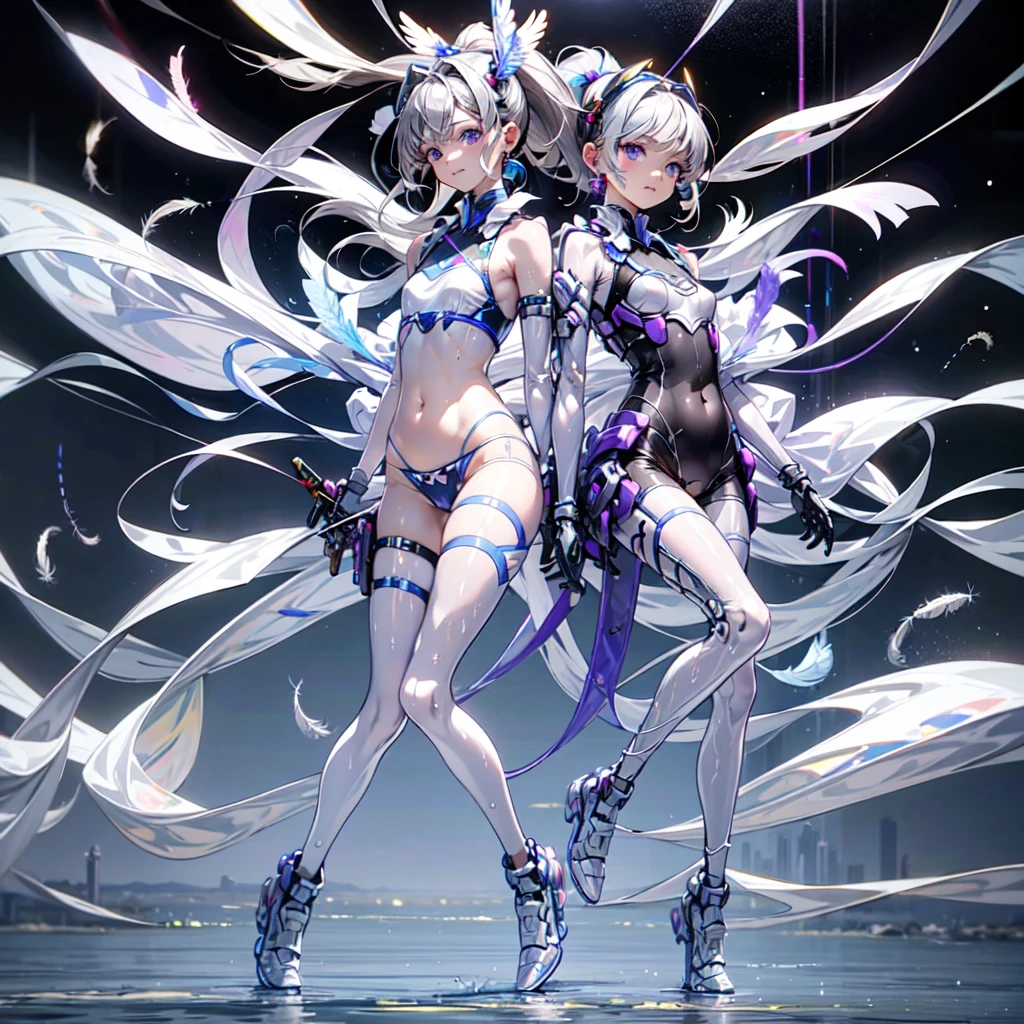 Melusine, 1 girl,Highest quality,((Highest quality)),((Tabletop)),((Perfect Face)),1 girl,smile,beauty,((Holographic)),Shooting stars flow,Fantastic,Cinematic,Like the cover of a movie ,hands on knees,Highest quality,((Highest quality)),((Tabletop)),((Perfect Face)),1 girl,Cold gaze,Long eyelashes, beauty,((Holographic)),(masterpiece:1.2, Highest quality),(Desolate desert background) , (Beautiful attention to detail: 1.2), (Very detailedな CG Unity 8K 壁紙, masterpiece, Highest quality, Very detailed, Best Shadow), (Detailed Background), Chaotic abstract background, Vector Trace, Gradient blending and artistic elements add depth to your work. The overall atmosphere is creepy and nightmarish....., With a unique artistic touch. This movie is、The dark and crazy world of horror movies depicted in HD., Evoke visual stimuli and aesthetic sense