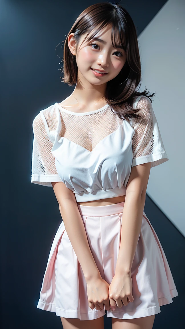 A highly detailed((addielyn))、A detailed eye、
(Best Quality Detail:1.2)、realisitic、8K High Definition、(1girl in:1.2)、The ultra-detailliert、White super mini skirt、high quality texture、intricate detailes、cheerleaders、Highkick、Sleeveless、The pleated skirt is flipped up, revealing white panties、poneyTail、White panty、Detailed texture、The crotch of the shorts is clearly visible.、finely detail、extremely details CG、high quality shadow、Detailed beautiful delicate face、Detailed beautiful delicate face、Detailed beautiful delicate eyes、depth of fields、光线追踪、(Beautiful 12 year old sexy woman:1.1)、medium breasts、tall_Female、Beautiful_Legs、gloweyes、red blush、the perfect body、skiny、(sleeve less:1.4)、(Sleeveless:1)、(Short plaid tight skirt:1.2)、(Stockings_garterbelts:1.1、stiletto:1.1)、(bob cuts:1.1)、a street、sunlights、kneeling on sofa、耳环、a necklace、modeled、looking at the viewers、From Side、dynamicposes、Mole under the eyes、