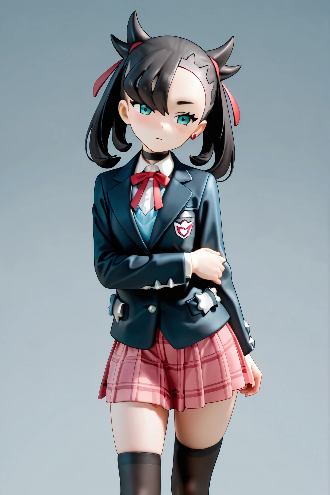 (Masterpiece, Best Quality: 1.2), Cowboy Shot, Solo, One Girl, Rikka Takanashi, Expressionless, Watch Viewer, Skirt Folded Up Panties,(( Panty))Panties to Viewer,One Side Up, Ahoge, Blue Eyes, Medical Eye Patch, School Uniform, Jacket, Plaid Skirt