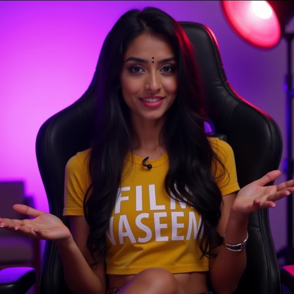 20 years old cute indian girl , long hair ,short black dress , sexy and hot , big boobs , deep cleavage , sexy navel , sexy belly