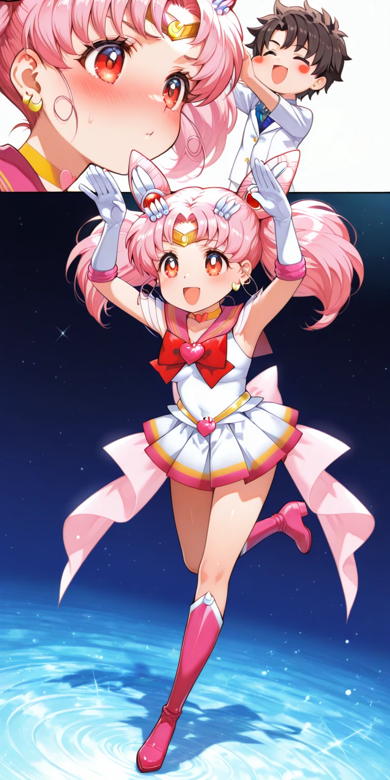 (Anime: Sakura Card Captor), (personagem: Sakura Kinomoto), white swimsuit, standing on her feet, segurando uma carta, 4k, (Alta qualidade), (alta resolução),