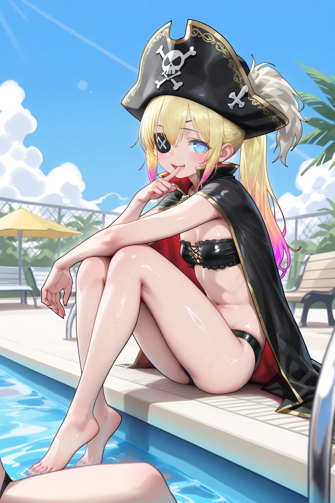 Masterpiece, best quality, konoha_yorihime, shiny_wine_red_eyes, moss_green_hair, hair_pins, small chest, wet, (blush, embarrassed, open mouth), outside, day, ocean, 1girl, solo, (close up pussy), wet pussy, lying on beach, wide spread legs, pussy, pussyshot, navel, ((completely nude)), (no smile), orgasm, nsfw, nipples, open shirt, crying face,