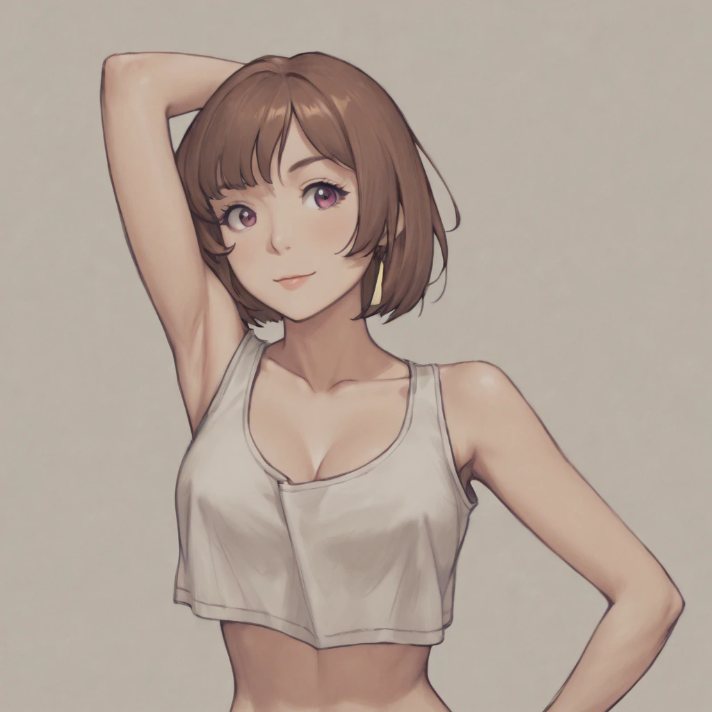 (((masterpiece, best quality, ultra highres, 1 girl, solo, no background))), super detailed skin and face and eyes and finger, beautiful japanese woman, small breasts:1.5, skinny, light brown hair, white background, very short curly pixie hair, (an illustration of girl), Knee shot, Generate with illustrations, Various expressions, Various poses, Please draw the entire character within the frame, ensuring that the head, arms, and legs are not cut off. The background should be simple, with the character positioned centrally, outline, anime, sad, underwear,