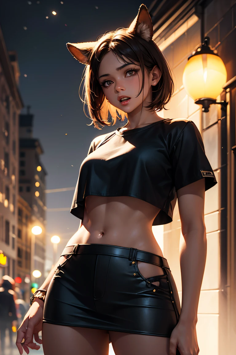 (high detail, highest detail, high quality, masterpiece:1.2) (2girls:1.2), yuri, (wall bang, kabedon:1.3), 2 women, 2 girls, underboob, halter top, short shorts, skirt, short skirt, holding hands, leggings, denim, latex, leather, logo shirt, cable knit, wool sweater, short red hair, green eyes, blue eyes, dark hair, flirty smile, blush, medium breasts, large breasts, small breasts, cowboy shot, balcony, night time, skyline, posing together, in love, fcDetailPortrait, <lora:add_detail:0.75>