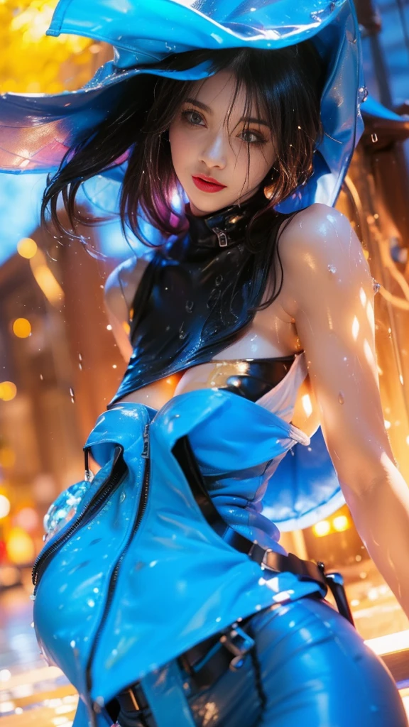 Best Quality, Masterpiece, Ultra High Resolution, (Photorealistic: 1.4), 8K Raw Photo, (Fractal Art: 1.4), Dramatic Lighting, Dynamic Lighting, Professional Lighting, Cinematic Lighting, Highly Detailed, Official Artwork, Flawless, Sharp Focus, depth of field, exquisite details and textures, delicate and beautiful, lens flare, absurd, ray tracing, immersive atmosphere, (knee-length shot: 1.3) 1girl, an attractive young woman, woman, sexy and attractive, supermodel, goddess aura, realistic hair, detailed hair, hair blowing, seductive expression, full of stimulation expression, moan, shy, look at viewer, happy, glowing skin, finely detailed skin, clavicle, ( pert natural breasts : 1.2), (small breasts: 1.2), perfect round ass, (beautiful and aesthetic: 1.2), slim waist, beautiful detailed thigh, (perfect female figure), (symmetrical body shape), long legs, (((Megumin, cowboy shot))), (dynamic angle: 1.2), (third_composition rule: 1.2), (detailed face: 1.2) ), (detailed eyes: 1.2), (detailed background), (realistic:1.2), (realism), (masterpiece:1.2), (ultra detailed), (best quality), intricate, cinematic lighting, cinematic comprehensive, portrait photography, magic photography,