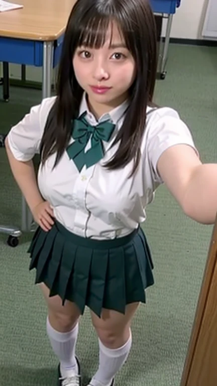 (photorealistic quality, Fidelity 1.9, Ultra-high-definition CG integrated 8K wallpaper)、highest quality、超A high resolution、Raw photo、(Japanese elementary school student lifts Upskirt to show off panties in classroom:1.3)、(An immersive atmosphere、chiaroscuro:1.3) 、(Wearing a miniskirt uniform:1.6)、(Cute Japan high school student)、look at the audience、((embarrassing:1.5))、laughter:0.4、((ceiling from below:1.2))、highly detailed face、(body facing the camera:1.5)、(spread your legs to the side:1.4)、barefoot、Upskirt、please open your legs、((close up of panties:1.8))、Photo highlighting panties、(Angle of view from below:1.5)、panty shot、(white,red,black,pink,green)See-through panties、cute underwear、Can't see from the photo、No extra limbs