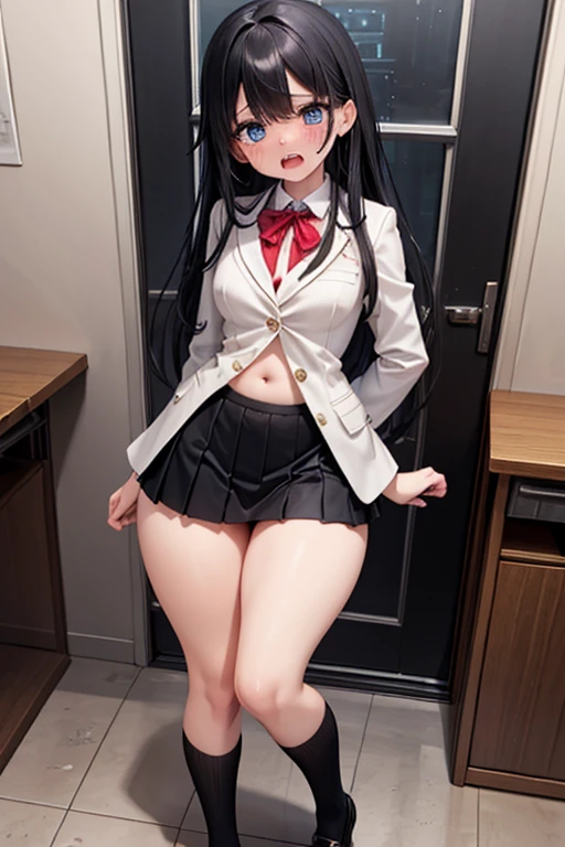 high resolution、4K、Masterpiece、2 big ed girls、One Man、2 girls、Face-to-face sitting position、Sex、Bayour breasts、E the breasts、classrool、stand、Micro Mini Skirt、No panties、Pussy、Nipples、bsolute aasturbove juice、Squirting、Full bodough、Sit on a desk、vibra Loafers、Black Pantyhose、Masturbation、Pantyhose pies pull