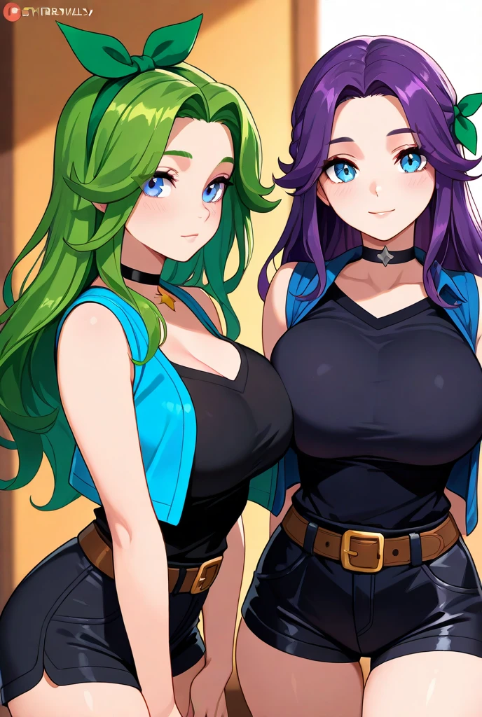 very beautiful and sensual star goddesses facing destiny with a camehame-ha. ((purple vs green color power))
angstar7 anime manga. ep.1 Reus woke up in an unknown bed, rodeado de pantallas y cables. I didn't remember anything that had happened, only that he had asked God to take him out of his miserable life. Al mirar a su alrededor, vio a una chica de cabello rosa y ojos verdes que lo observaba con curiosidad. Who are you? Where I am? - asked Reus, confundido. Me llamo Lila, and you are the chosen one - answered the girl, sonriendo -. You are in the year 2123, in a world where music and hip hop are magical powers. You have the gift of creating graffiti that can alter reality, and you can also use your voice to cast spells. You are the only one who can save us from the tyranny of the Empire, que nos oprime y nos roba nuestra libertad. ¿What? Are you kidding? - dijo Reus, Incredulous. No, es la verdad. I will explain everything to you, pero primero debes venir conmigo. There are more girls like me who are waiting for you. Somos tu harem, and we love you with all our hearts - said Lila, taking him by the hand. Reus didn't know what to think. Was I dreaming? Or was it a bad joke? But he couldn't deny that he felt a strange attraction for Lila., and that I was curious to know that new world. So he decided to play along., and he let himself be carried away by her. cada una con un poder musical diferente, faced the forces of the Empire, who wanted to capture him and use him for their evil purposes. Reus discovered that he had great potential, and that could crThus began the adventure of Reus, hip hop hero. Junto a su harem de 15 bellas mujeres, incredible ear graffiti that gave him an advantage in battles. He also learned to use his voice to sing rhymes that had various effects., como curar, atacar, defender o inspirar. But not everything was easy for Reus. He also had to face his own demons, and those of her companions. Some of them had past traumas, otras oc