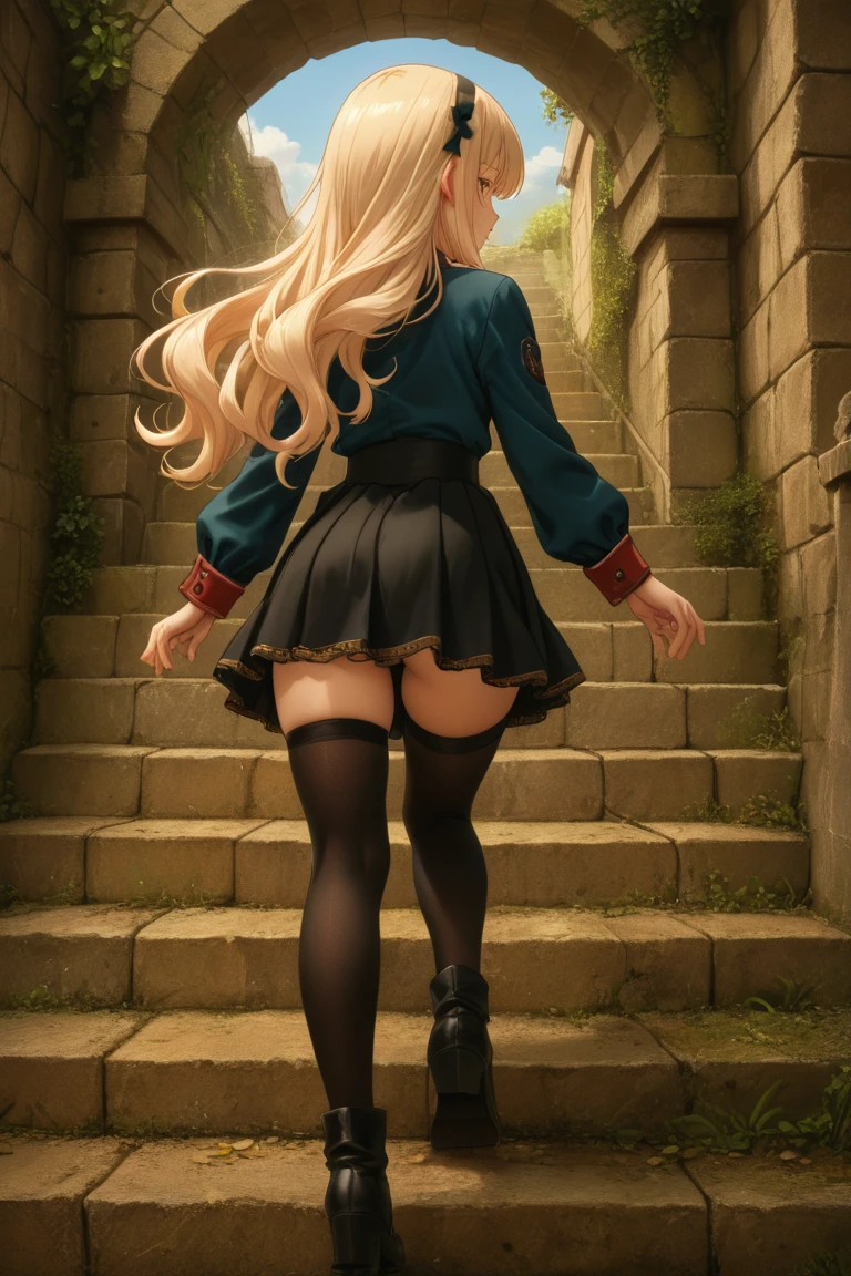 (The wind lifts the skirt:1.6)、(I can see panties:1.7)、(Best Quality,4K,8K,hight resolution,masutepiece:1.2),Ultra-detailed,(Realistic,Photorealistic,Photorealsitic:1.37),(Very mini skirt:1.9)、Virginia Otis, 15 years old、、 (a blond, Blue eyes),Thin,Cute face,Beautiful detailed eyes,Beautiful detailed lips,extremely detailed eye and face,long eyelashes,Victorian dark fantasy,Stroll around Canterville Castle at night,he died in 1887,in a garden,Moonlit landscape,Whispering Tree々,darker shadows,Unforgettable atmosphere,Mysterious,broody,gothic atmosphere,Antique architecture,Creepy mood,Dusty room,vintage furniture,Dramatic Lighting,cobblestone pathway,carved wooden door,Crimson Velvet Curtain,Gorgeous Chandeliers,Old oil paintings,squeaky floorboards,Moonlight shining through a stained glass window,secret passageway,Flickering candlelight,Only a faint whisper breaks the silence,presence of ghosts,The feeling of being watched,A tingling sensation down my spine,secrets hidden in the castle,The spiritual realm,paranormal phenomenon,unsettling ambiance,haunted house､