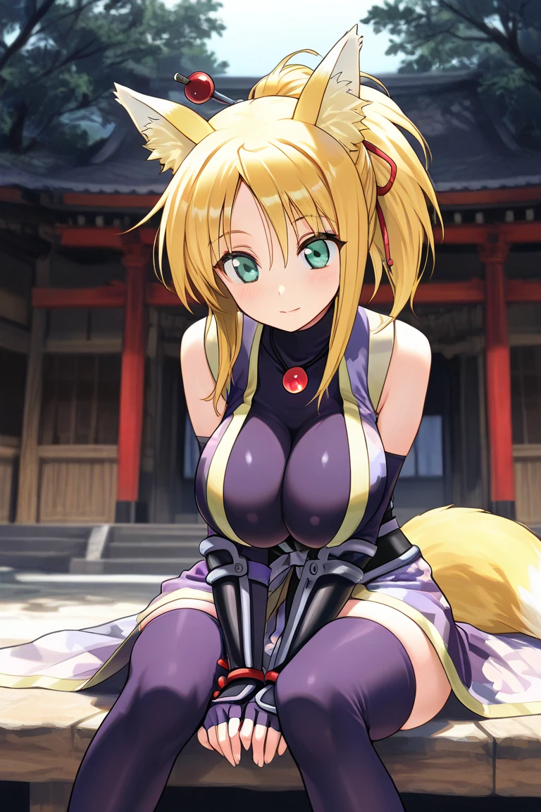 K/Da_ahri, 1girll, ahri (League of Legends), Breasts, Animal ears, Blonde hair, Solo, Fox ears, K/Da (League of Legends), Long hair, cleavage, Tail, whisker markings, view the viewer, face markings, choker necklace, Large breasts, Bare shoulders, Fox tail, jewelry, Yellow eyes, Upper body, Multiple tails, bangs, Shiny, 鎖骨, covered navel, Earrings,forest backgrou