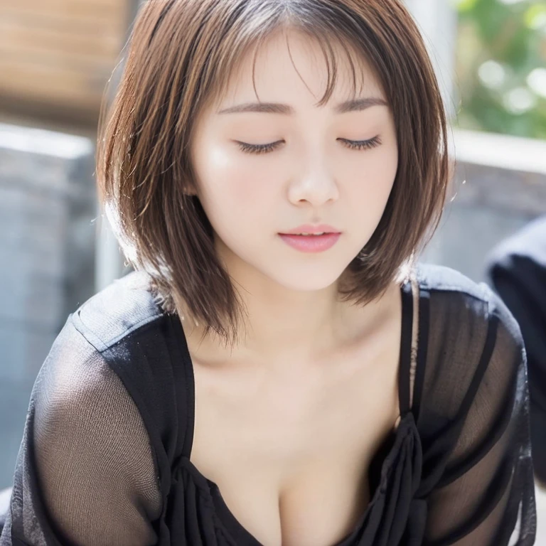 (((best image quality、highest quality、At 32K、ticker、Raw photo 1.2、very clear image、very clear image quality、realistic 1.3、super photographic,highest quality,)))、 winter,Beautiful 20s shoulder length sweater,lace pantyhose, white top and bottom underwear, random color,long sweater,climax、climax、my pussy feels good、Raw photo with both close your eyes, cute face、body、Esbian、1 camisole、look up、plus size model、Feeling ecstasy、close your eyes、Deep sorrow、sad、Please look up at the sky、open your mouth、scream、 written boundary depth,real light,ray tracing,OC renderer,UE5 renderer,works of masters,correct anatomy.Put your hand on your crotch 1.5、I feel very、