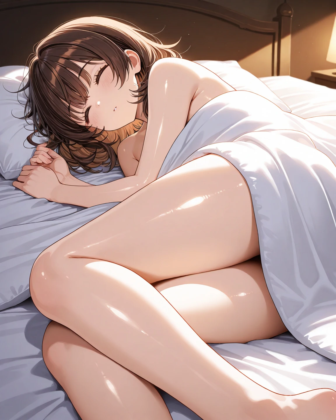 Japanese beauty naked,Cowboy belt at waist,Western Boots,Watch on wrist,Being drunk,Tears,indoor,Masturbate,Peeing,Above the knee shot,Lying in bed,Ultra-high resolution,16K