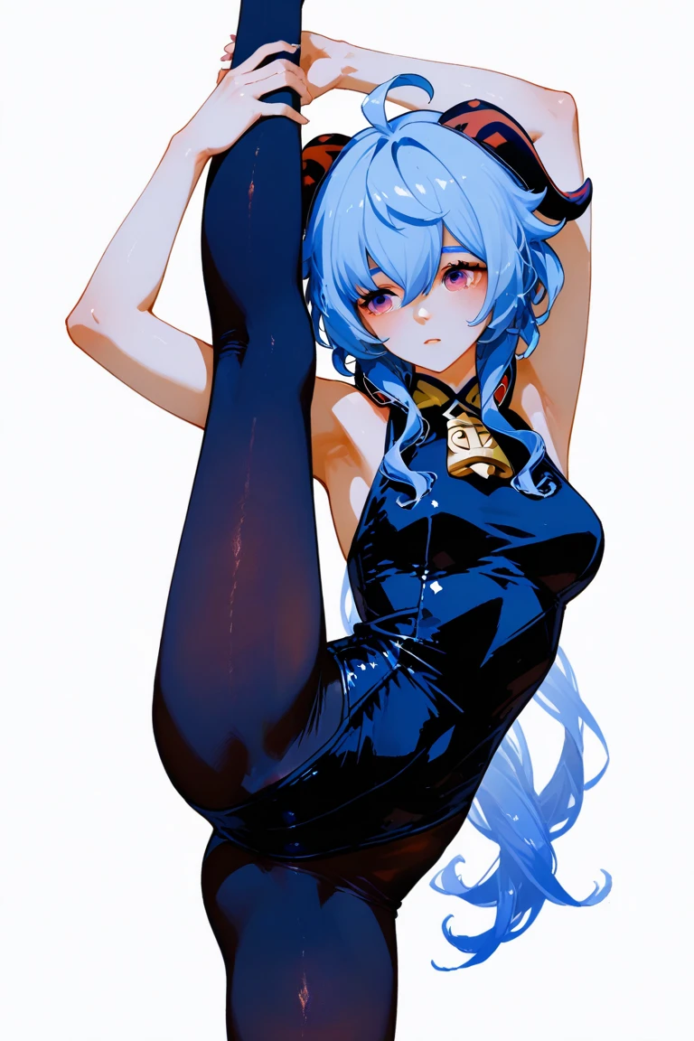 Dark blue, mermaid-like silky hair with a vivid，The red starfish is still wriggling，Wearing a rainbow-colored reflective bodysuit。Her eyes are earthy colors that adapt to darkness faster，One glance at it will give you a sense of the mysterious sea atmosphere.，A neutral goddess。