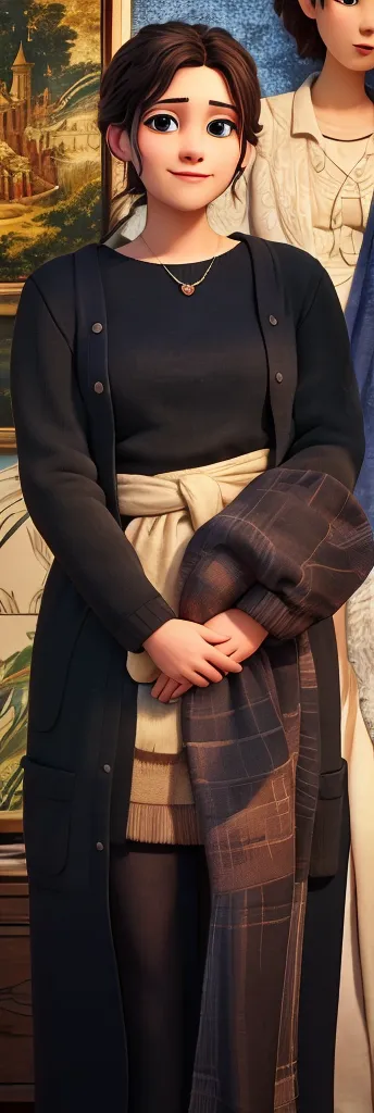 Best quality, masterpiece, ultra high resolution (photorealistic: 1.4), raw photo, 1 girl, cute and adorable girl, teenage girl, wearing brown hijab, oversized beige cardigan, white shirt, brown miniskirt, brown socks, no shoes, in a photo studio, an old man pulling up her skirt 