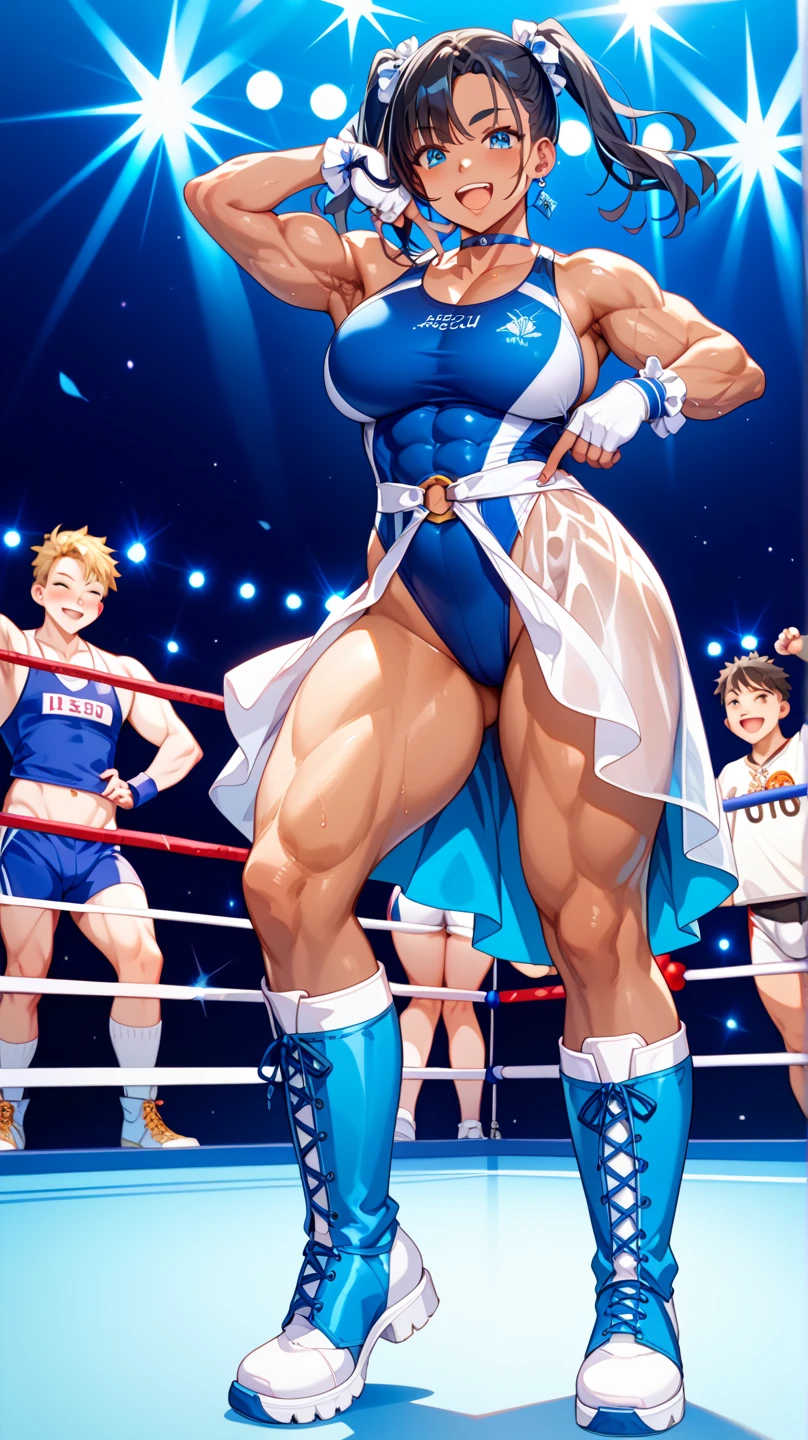 Cinderella VS Step mother , Good human art , Pixel Boxing style , Fullbody drawing , Fisting each other , NSFW , oversized oppai , boxing rings , Wear large boxing gloves In both hands ,Wear It is embroidered in gold Highleg athletic outfit, Celeblity.