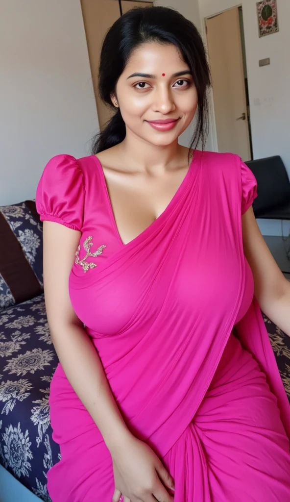 busty indian girl in hot dress at hospital