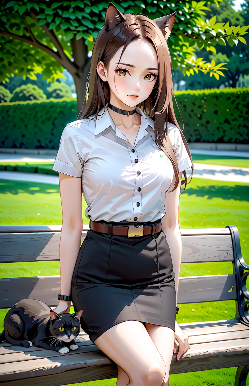 1 female, 40 years old, (Nurse cap, nurse uniform and mini skirt), masterpiece, grin, (very tanned and shiny skin), Big Breasts, photoRealistic, Realistic, alone, photoRealistic, Highest quality, Ultra-high resolution, Yura S, Outdoor, colorful, Daytime setting, beautiful, masterpiece, Highest quality, Very detailedな顔, Perfect lighting, Ultra-high resolution, Very detailed, (background: Inside the hospital)