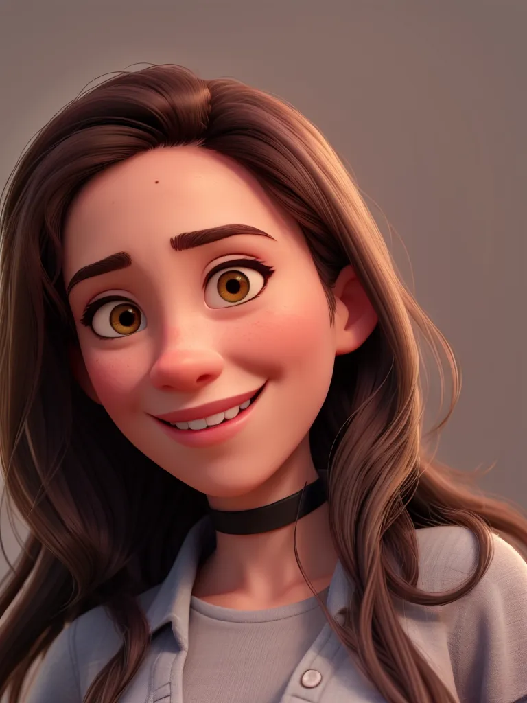 A Disney Pixar-inspired movie. Caucasian woman, short dark blonde hair, dark eyess. The scene should be in the distinct digital art style of Pixar, with a focus on character expressions, vibrant colors, and detailed textures that are characteristic of their animations.