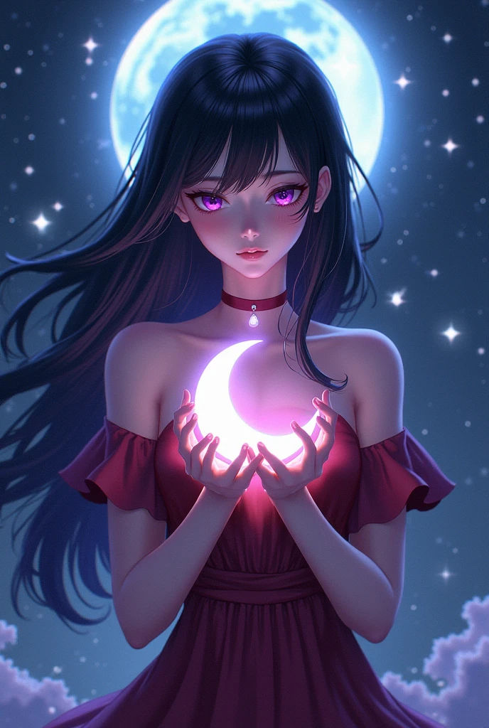 Armpit Show,(ultra-realistic,32K, masterpiece:1.2),(Skin with attention to detail:1.1),( high quality:1.1),
Unax, (Heterochromia of the iris:0.8), Removable sleeves, kimono, sash, heart, Hakama skirt, Purple too , (Huge breasts:1.1), (View your viewers, Leaning forward:1.1),,
,(Lighting:1.1), Magic circle background, magic, Starry Night, performer,