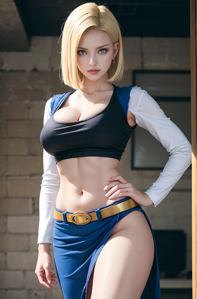 Dragonball Z, super Sayan warrior, 13 year old girl. White Clothing tattered from battle. NSFW