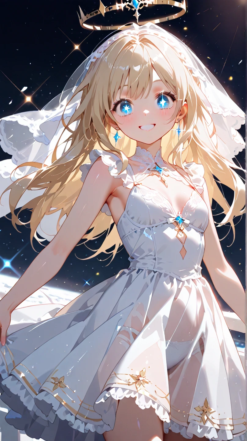 (best quality,ultra-detailed,realistic:1.37),portrait,anime,blonde-haired girl with violet eyes blowing bubbles under the starry sky,illustration,soft lighting,vibrant colors,night scene,smiling girl,flowing hair,gentle breeze,sparkling bubbles,nighttime ambiance,peaceful atmosphere,anime-style art,emotional expression,fantastical elements,beautifully detailed face,endless starry sky,tranquil moment,delicate beauty,enchanting scene,subtle glow,serene background,midnight colors,starlight twinkling,happiness and joy,magical feeling,motion of bubbles,floating sensation,ethereal atmosphere,hopeful and dreamy,blissful moment,vivid imagination,childlike innocence,wonder and awe,playful and carefree,dreamlike scenario,whimsical touch,spark of wonder,seemingly infinite sky,unforgettable impression,graceful movement,limited color palette
