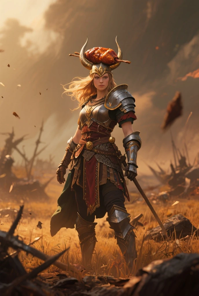 Award-winning photo close-up of a Viking woman posing in a burning dark forest, look at a camera, (cinematic: 1.5), epic realistic, hyper-detailed, crazy details, intricate details, accent lighting, soft volumetric light, bokeh, (dramatic light: 1.2), (neutral colors: 1.3) style of Darek Zabrocki