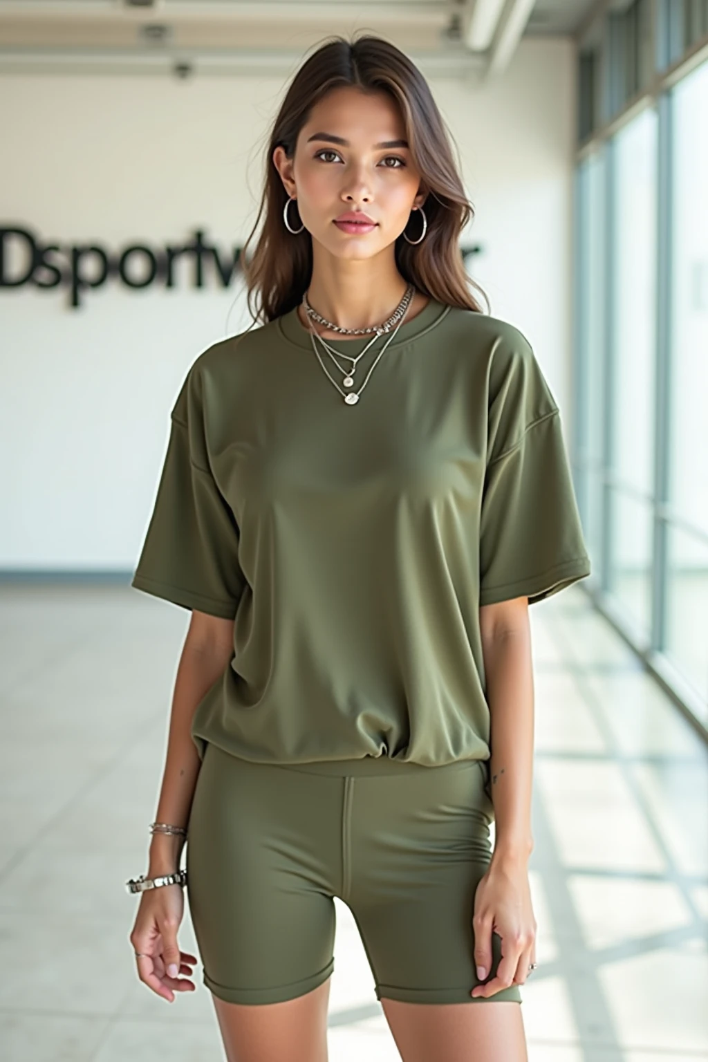 JEUNE FEMME, corp entier, robe jaune