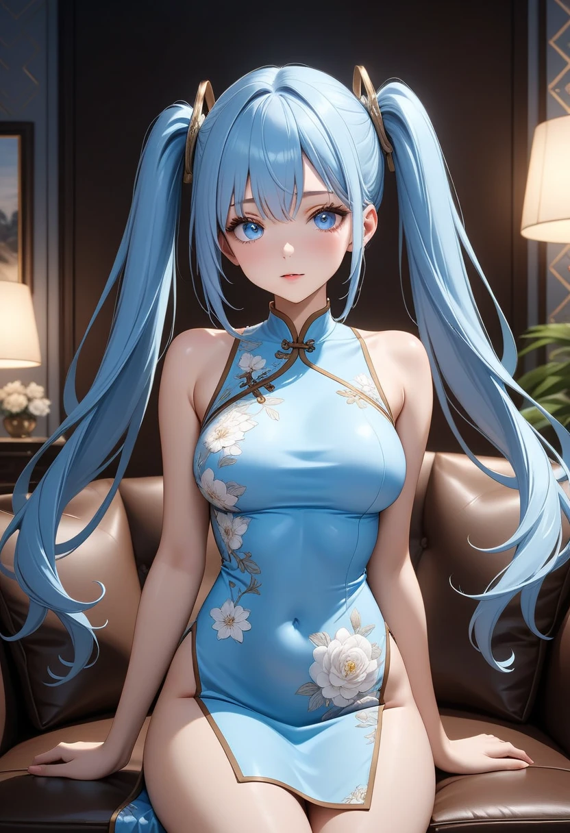 ((masutepiece)), Transparent super tight miniskirt suit, ultra-detailliert, Clothes under clothes, innocent **** Look, White panties are visible from the short skirt、Shy pose, ultradetailed eyes, Ultra-detailed clothing, Looking at the viewer, Delicate e **** Body, Rabbit and stars in the background, hyper detailed background, Unique art, fantasylandscape