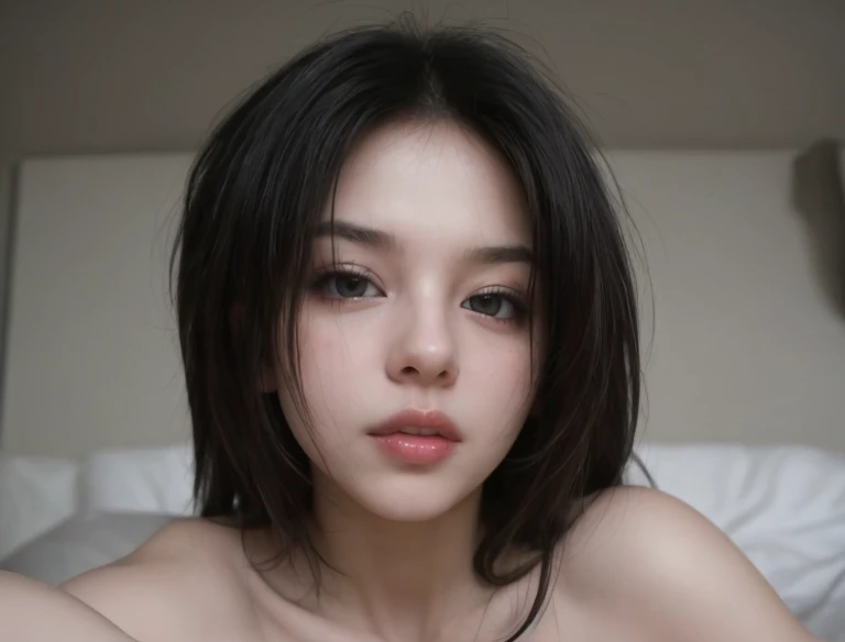 Mulher perfeita, boca perfeita, dedos perfeitos, boca perfeita, Flawless nose, olhos escuros perfeitos, cabelo preto liso perfeito e comprido