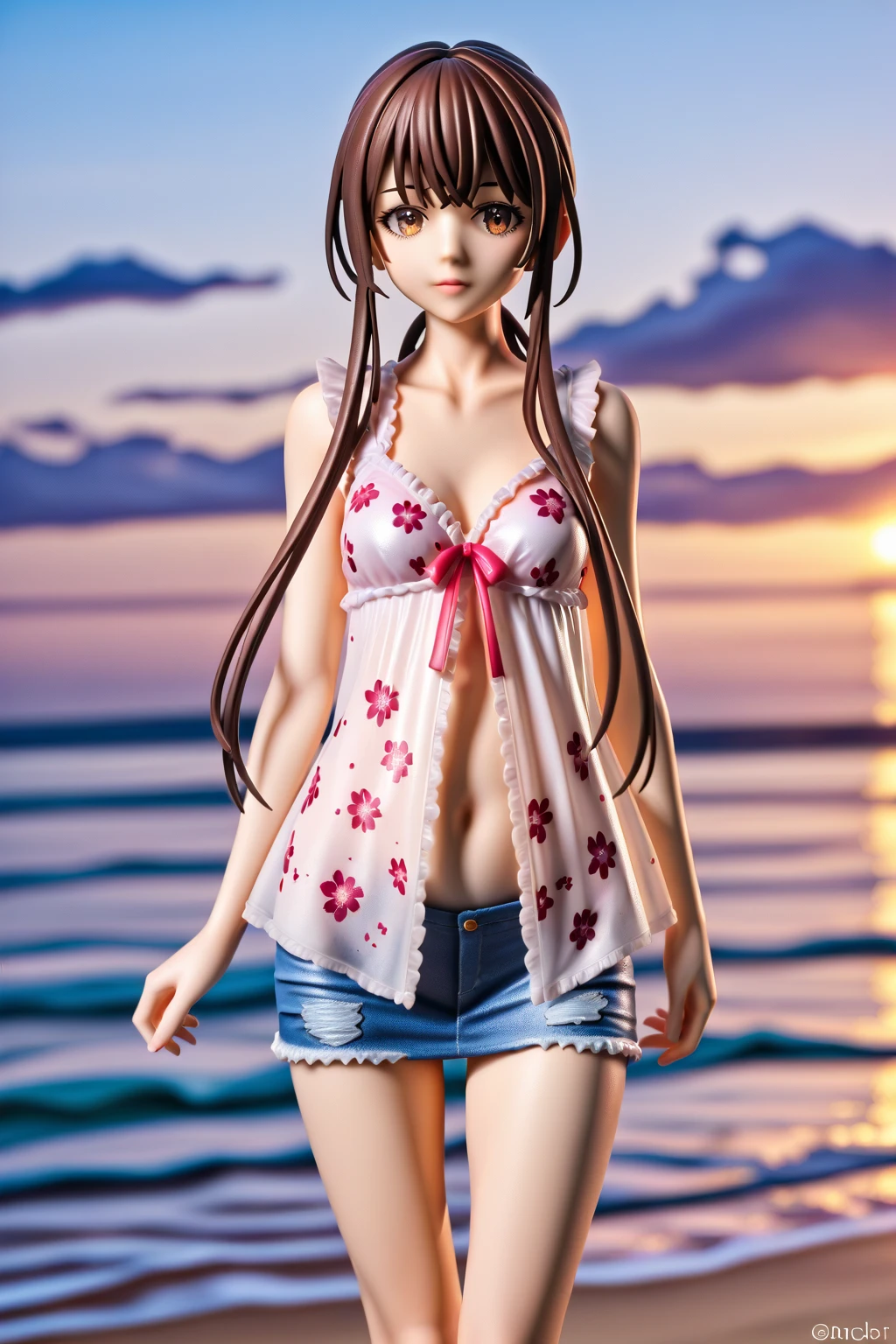 Schoolgirl Bikini look up to a smile