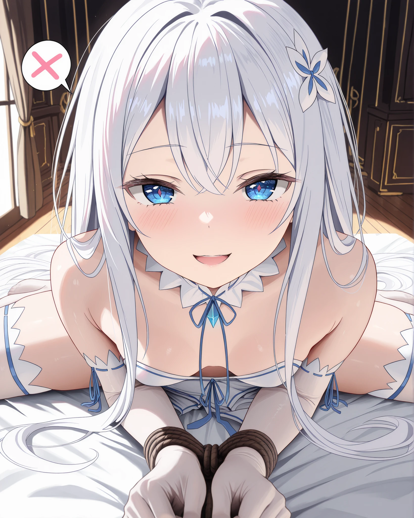 Cute little beautiful girl、naked、Nipples(blush)、Embarrassed、Spread your legs and have sex