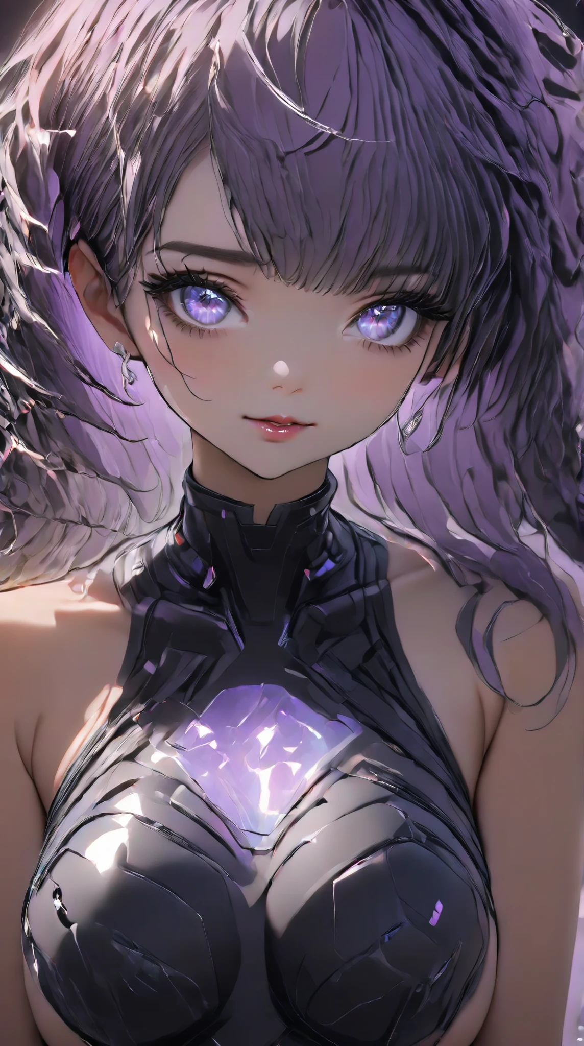 She is focused and smiling dancing at an electronic music rave club; sweating; shining eyes; loose hair; beautiful angelic face; darkness room, poorly lit, ultra detaild, uhd; (4K) tenebrosa, colorful lights, smoke, fully body, is not looking at the viewer