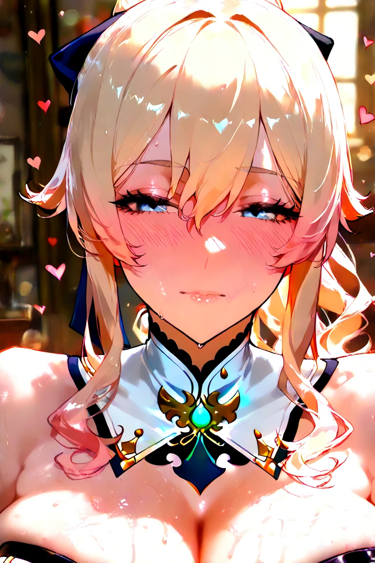 ((Лучшее качество)), ((шедевр)), (подробный), ((((sexy)))), (((((erotic)))), ((((masterpiece)))), ((((high quality)))), anime, solo, artoria pendragon, blonde hair, (((seductive look))), ((cum in mouth)), ahegao, busty, nipples, decolete, white shirt, official clothes, office, front viewe, ((half body)), look at viewer