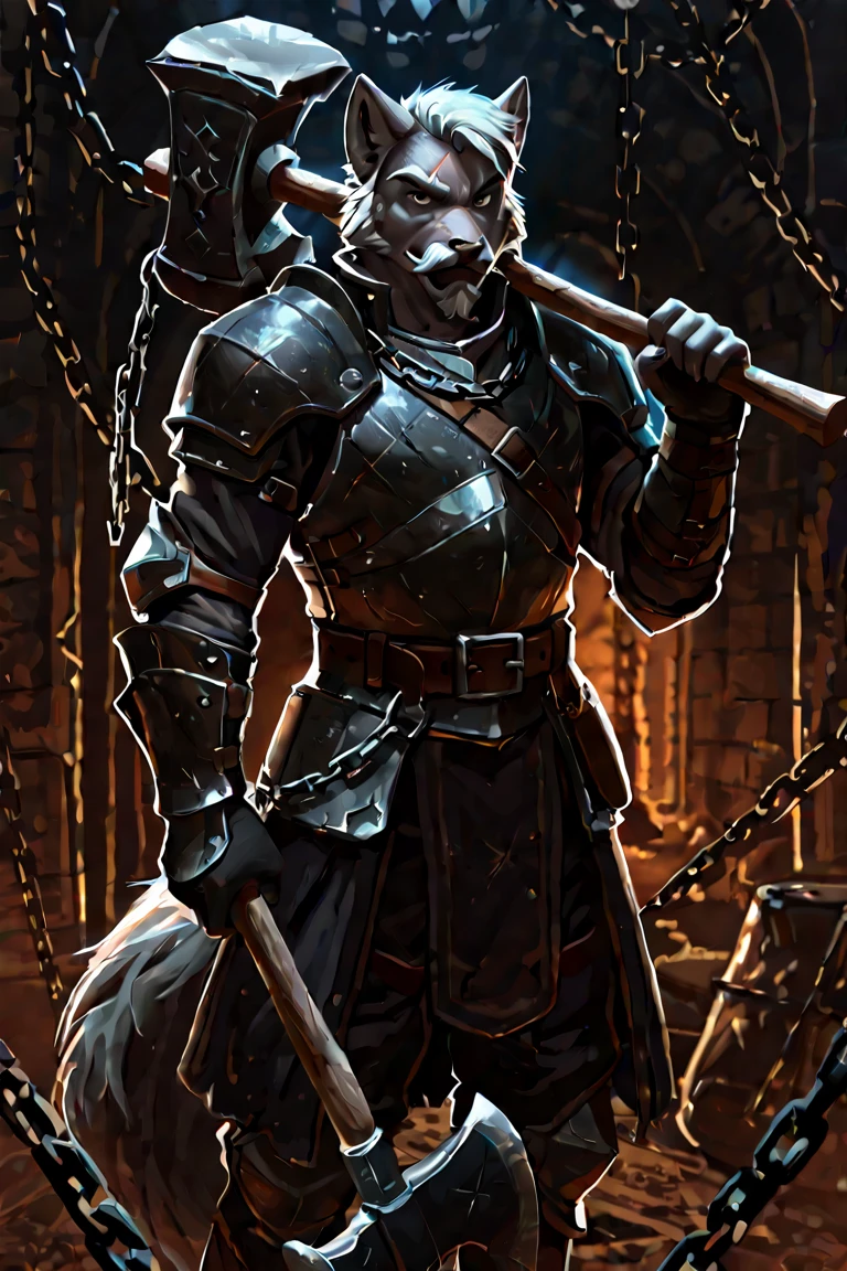 A large attractive muscular male Anthro Platinum dragon  Massive guy, extremely muscular, looks protective and possessive,, seductive, wearing spiky armor, large muscles, big bulge, in knight armor, White scales, Guard, Skyrim guard armor, Skyrim Guard, Whiterun,