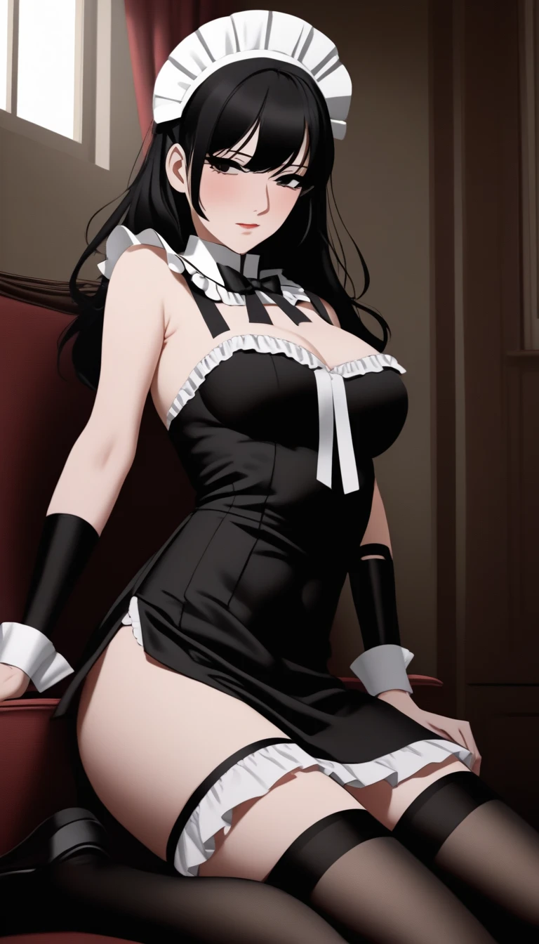 there is a woman sitting on a rug with a tie on, smooth white tight clothes suit, wearing a strict business suit, in strict suit, thighhighs and skirt, intriguing outfit, wearing headmistress uniform, sexy dominant pose, in a strict suit, very sexy outfit, sexy outfit, captivating and enticing, (sfw) safe for work, girl in a suit