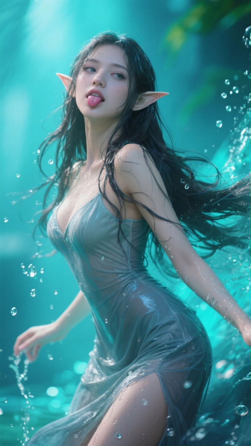 Best quality,masterpiece,Ultra-high resolution,Clear face,(Reality:1.4),RAW photos,Cold Light,Woman wearing transparent clothes underwater,full-body shot,Wallpaper Anime Blue Water,Guvitz-style artwork,closeup fantasy with water magic,author:Yang J,Guvitz,A beautiful artistic illustration,Water Nymphs,Beautiful digital artwork,Beautiful digital illustrations,Li Song,Beautiful anime portrait,Bovo's art style