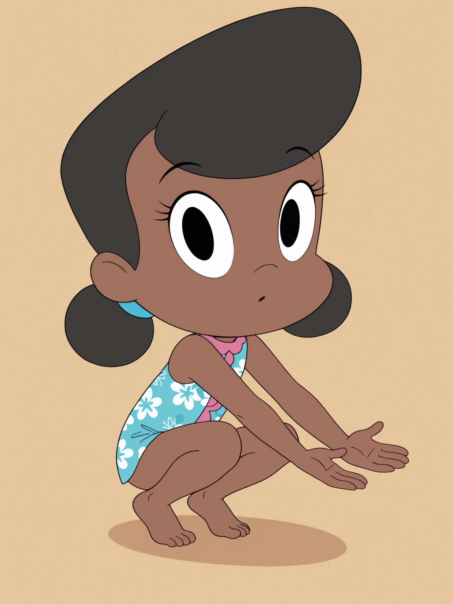 Anne Boonchuy, ((1girl)), ((age ten)), ((((short)))), (short torso), dancing, bosque, ((score_9)), looking at viewer, smiling, correct anatomy, Chibi, spread_pussy, anus, Ahegao, masturbating, creampie, sexo vaginal