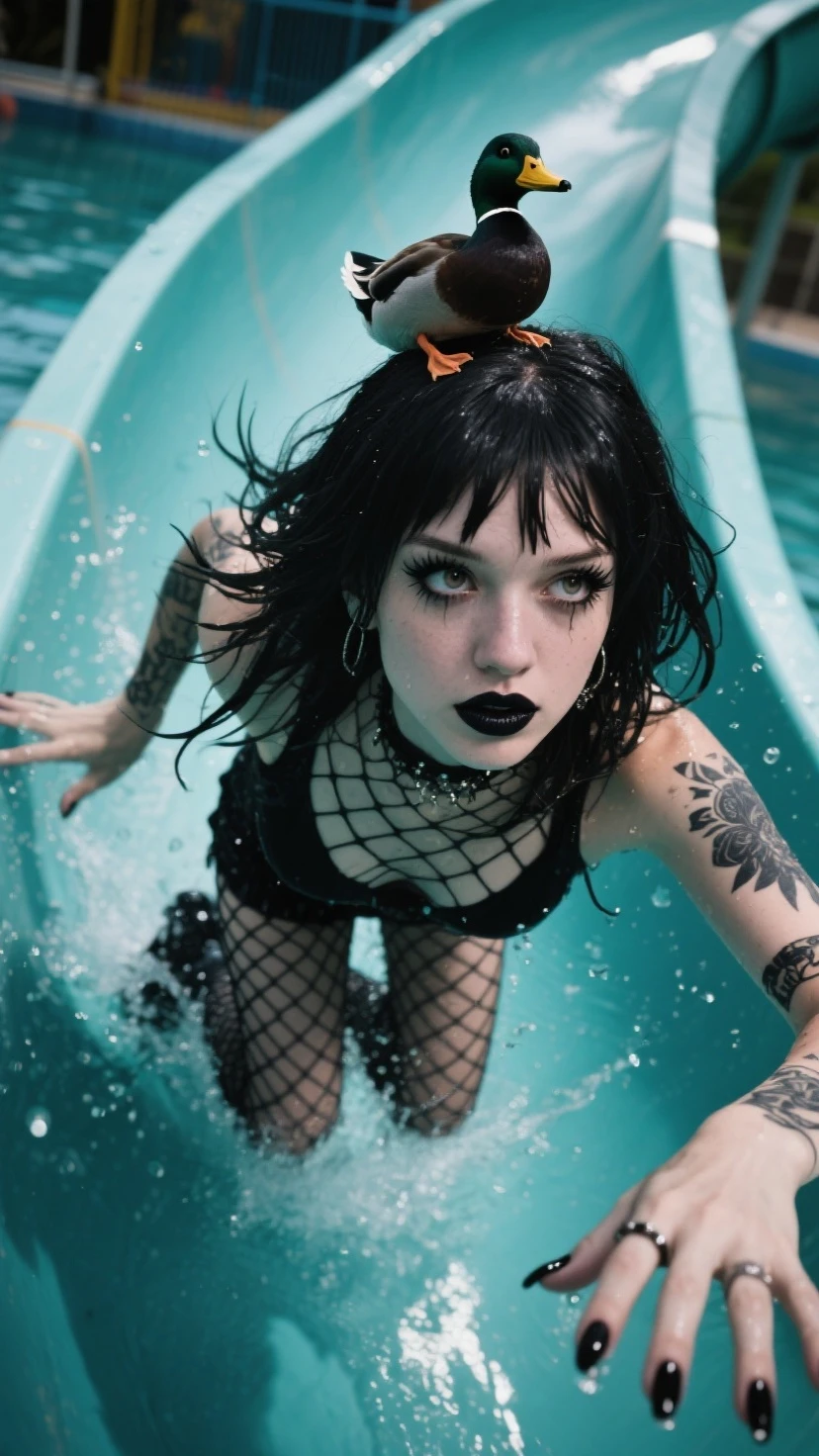 JinxLol, biquini preto, ao lado de uma piscina, linda quintal, linda casa, pele molhada, feet in the water, noite