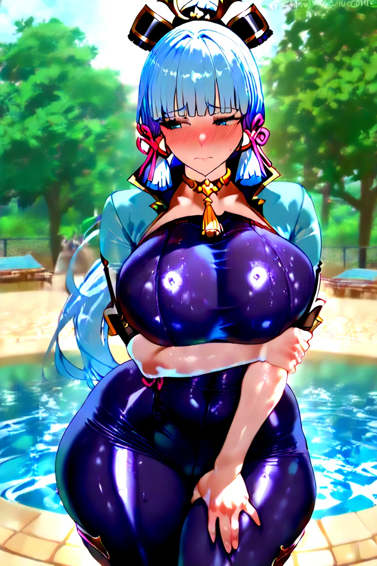 (Very detailed,Highest quality,4K,8K,16K,High resolution,masterpiece:1.5), (Perfect hands,Perfect Legs), (Realistic,photoRealistic,photo-Realistic:1.37),
One beautiful 50 year old woman, Cattleya_purple_High Leg_leotard,
Beautifully detailed sweat glands, Smooth skin texture, Carefully drawn,
Outstanding proportions, Lively expressions, (Big Breasts), (Big Ass), ((Sticky with sweat)), (((Clothes are also wet with sweat))), Dynamic pose,
Outdoor, humidity, Wet cave,