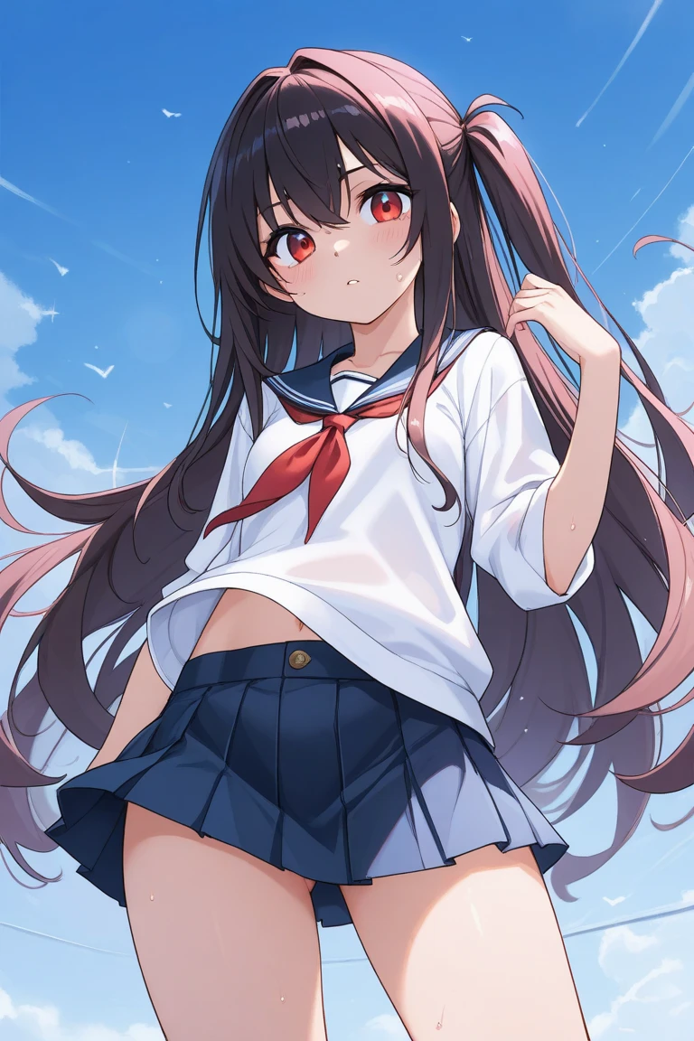 anime girl in bikini standing on a beach with palm trees, wallpaper anime blue water, 4 k manga wallpaper, anime moe artstyle, anime! 4k, anime! 4 k, seductive anime girl, 4k anime wallpaper, ultra hd anime wallpaper, realistic bikini, red cute necktie, [ 4 k digital art ]!!, ecchi anime style, anime girl sitting on bed with arms crossed, an anime drawing by Jin Homura, pixiv, toropical hairribbon, anime moe artstyle, cute anime girl, marin kitagawa fanart, ??????????? , inoue takina, anime best girl, anime visual of a cute girl, young anime girl, an anime girl, pretty anime girl, anime girl, ighly detailed、​masterpiece、top-quality、Ultra-high decomposition energy A、8K High Resolution、Photogenic clarity、A detailed eye、Gradation、perfect anatomy body proportions ,hard disk、nffsw (English) ,Nikon Z9 80mm Lens , masutepiece、Model Standing、deep pink panties made of lace material、White tight t-shirt、The dress is made of white lace material(((Show me all my panties)))、(((The skirt is definitely worn)))、(((Lift skirt hem)))、panties focus、too bright natural light、Sunshine、Detailed lace panty pattern、Ordinary panties、(((while standing, Lift your skirt to show your panties to the camera)))、(((Beautiful alignment and snow-white teeth)))、(((Lift the skirt bigger and、 bigger,、Show your panties to the camera)))、Ultra Slim Body, Big breasts、Body type of slender model、Beautiful posture, In the subway、extremely highly detailed、​masterpiece、Top  Quality、超High Resolution A、8K high-definition、Photogenic clarity、A detailed eye、gradation、perfect anatomy body proportions ,hard disk、NFFSW (english) (english) (english) (english) , nikon z9 80mm lens , masutepiece、Model Standing、Red panties made of lace material、White tight t-shirt、The dress is made of red lace material(((Show me all the leggings)))、(((The skirt is definitely worn)))、(((Lift skirt hem)))、Leggings Focus、Natural light that is too bright、sunshine、(((While standing, Lift the skirt and show the panties to the camera)))、(((Beau
