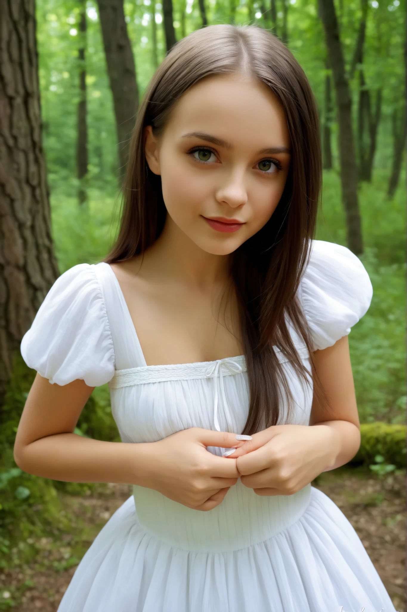 Arafed woman sitting on the grass with a frisbee, Ukrainian girl, girl next door innocent look, Russian girlfriend, with long hair and piercing eyes, brown hair and big eyes, photo of a girl, Beautiful teenage girl, about 20 years, Anna Nikonova, aka Newmilky, about 39 years old