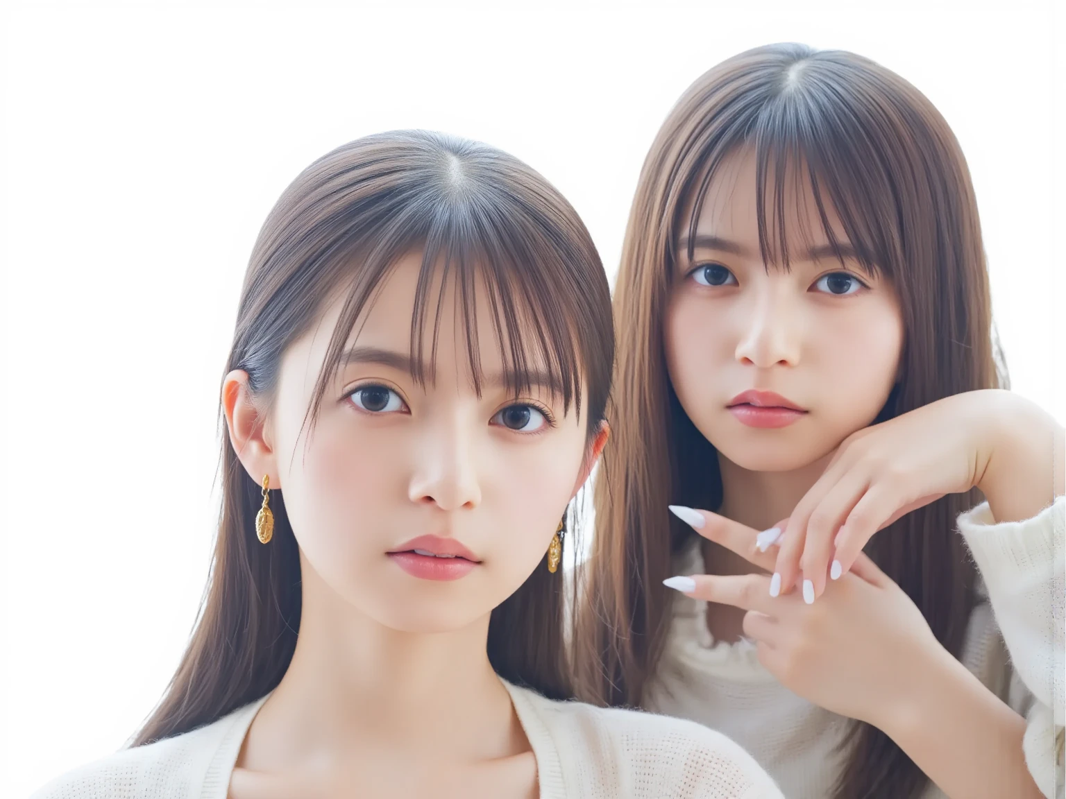 (8k, RAW Photos, Highest quality, masterpiece:1.2), Super detailed, Super Resolution, (Realistic, Realistic Photo:1.37), Portraiture, High-definition RAW color photos, Professional photos, 非常に詳細で美Shii, 非常にDetailed, 8k wallpaper, 素晴らShii、Detailed, Large file size, Official Art, highly detailed CG unity 8k wallpaper, 非常にDetailed美Shii女の子, 非常にDetailed顔, 非常にDetailed目, 非常にDetailed肌, Very elaborate fingers, 非常にDetailed鼻, 非常にDetailedDetailed口 , Perfect ???????, 非常にDetailed背景, Very fine clothing, One girl, (20:1.2), 20th Generation, cute girl, Realistic body, , Fair skin, Glowing Skin , The body is slim, Handsome body,  (Blunt bangs:1.2), smile, cute, like々Shii, cute face, Realistic Face, Delicate eyes, Droopy eyes, lingerie, See through, Earrings, View your viewers, Cowboy Shot, Look forward, Standing posture, Opposition, Dynamic Lighting, Very large breasts, Cowboy Shot