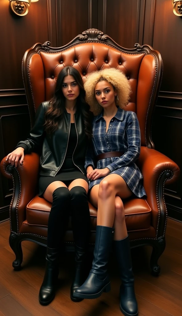 Three beautiful girls live in a mansion