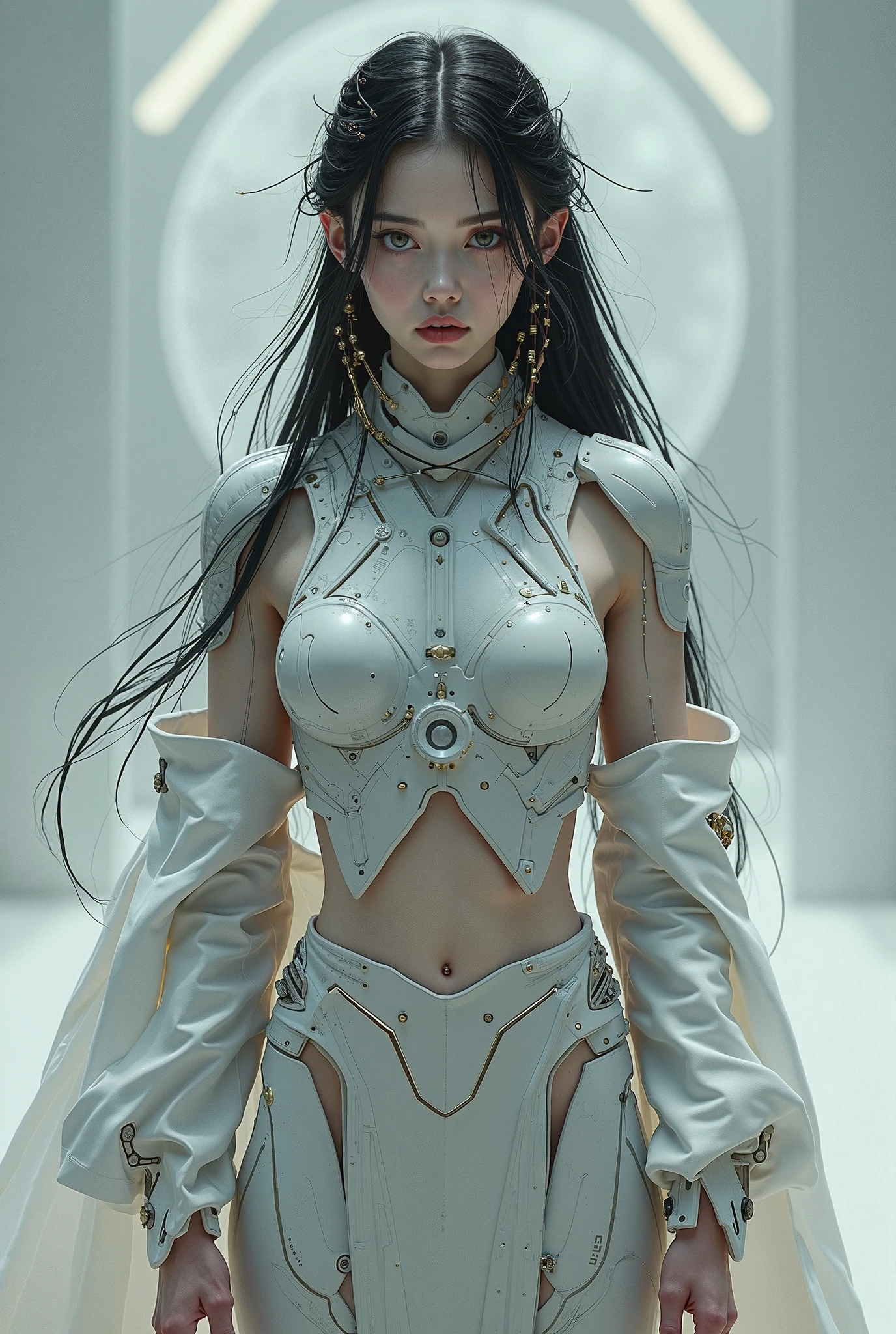 Roughcraft&#39;s Worldから来た女性のエイリアン, Super detailed artistic photography, midnight aura, night sky, Detailed gorgeous face, dream-like, shine, with backlight, Glamour, sparkling, (very detailed face and eyes:1.2), (High resolutionの光る赤い目:1.4), perfect anatomy, (Beautiful toned body:1.5), (Moisturized skin:1.2), no makeup, (Bear:1.1),(thick eyebrows:1.2), long canines. Smooth, extRa High resolution, 8K, unreal engine 5, super sharp focus, Art by Alberto Seveso, art germ, Barbaric, SF, Complex芸術作品の傑作, evil, Matte Movie Poster with Image, golden ratio, Trending on CGsociety, Complex, wonderful, Trending with ArtStation, author: art germ, H. R. Giger and Beksinski, very detailed, Roughcraft&#39;s World,  cthulhu, vibration, drawing cinematic characters, Ultra high quality model, cinematic quality, Detail up, (Complex details:1.2), High resolution, High resolution, draw faithfully, (thick eyebrows:1.2), (big scarlet eyes:1.3)
