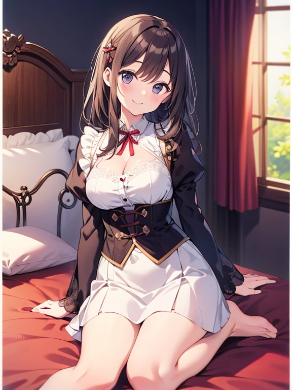 hightquality,8K picture quality,(masterpiece:1.3),hight resolution,(masterpiece:1.3),(full body:1.3), 1girl, (shoulder-length hair,Light brown hair),A 23-year-old woman wearing a Santa suit lying on the bed, Frightened look,Looking at the camera,(Ultra mini skirt,stockings,a choker,boots:1.2),(Bold pose with legs open),(back arms:1.3),Bondage Fashion,(Nipples are visible through the costume,I can see my panties),,Normal hands,Normal finger,Normal legsスレンダーな腹筋:1.2,(Luxurious bedroom:1.3),(on_back),Bottomless,ripped clothing,See-through clothing,(Young gravure idols, Young skinny gravure idol, sophisticated gravure idol),(detailed flawless face),normal hands,Normal finger,Normal legs