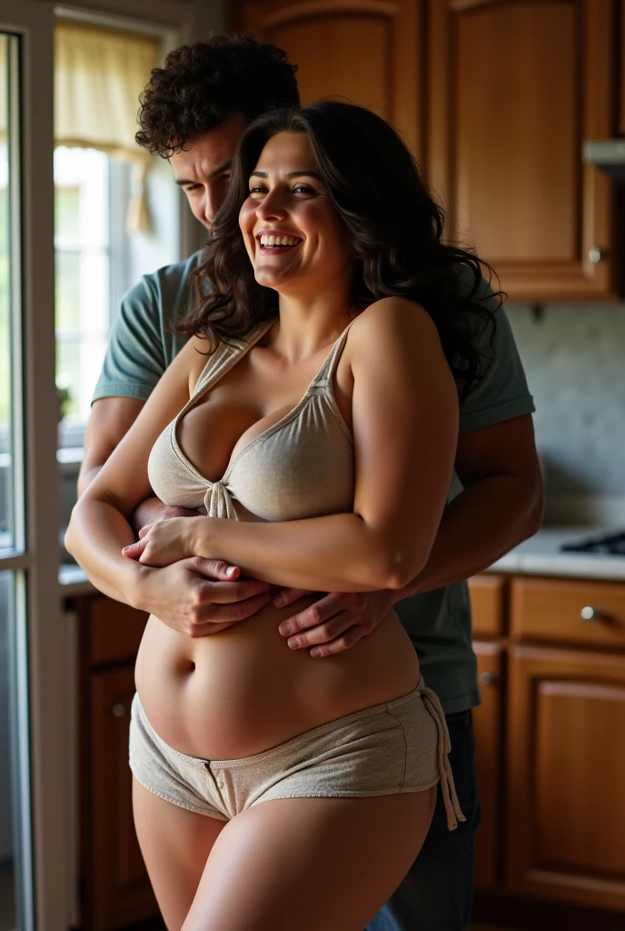 Brother sucks her with 12 months pregnant sisters nipples