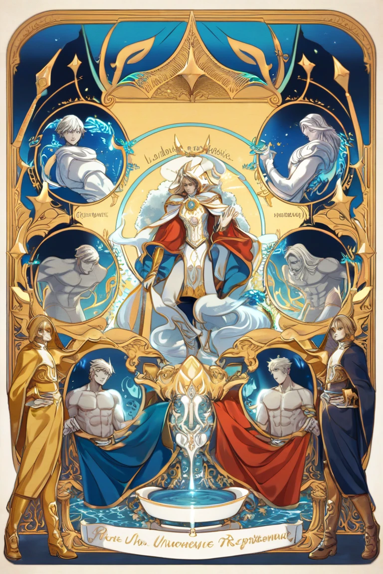 best quality, masterpiece, tarot, <lora:UltimateTarotV1:0.9>,The_Sun, sun, sky, sun rays,(SacredIsleTarot:1.2), vivid colors, intricate details, English text, roman numeral, card \(medium\)