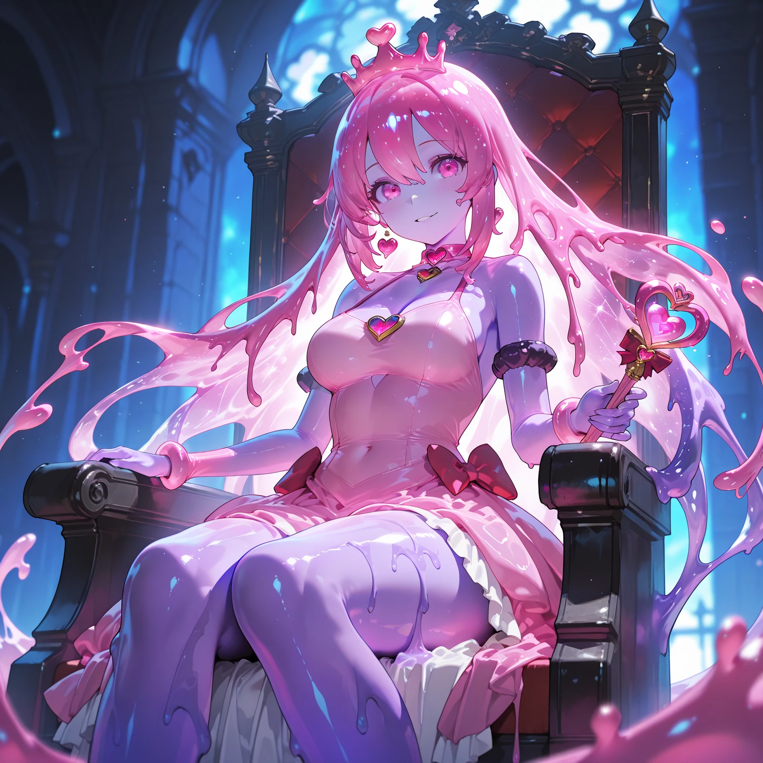 White liquid all over the body、Show the soles of your feet、Sprawl、Sole of one's feet、M-shaped legs、Yogurt for the whole body、Adult woman opening legs、master piece、Braids、Torn clothes、showing her huge boobs, big pink nipples, pussy, handcuffs、Chains at the ankles、One navel、Tears、(back arms:1.2)、Shibari、chains、heart shaped pupils、Hand flail、Flail、Ruined toilet、Pink panties、whiteshirt、Black tie