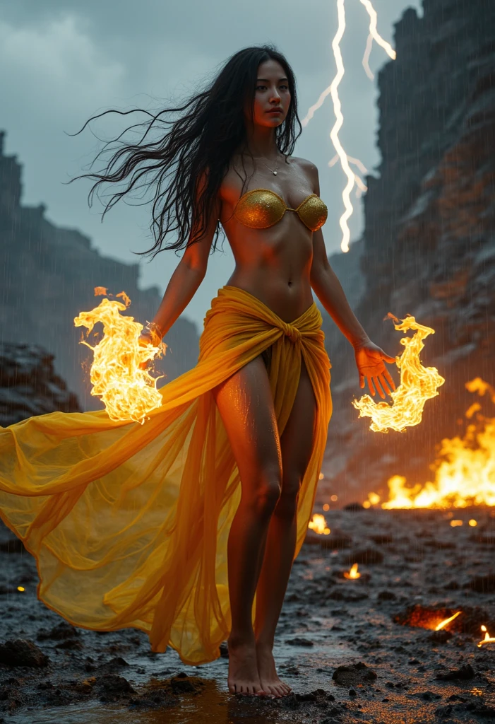cinematic photo masterpiece+++, woman under golden rain brilliant haze, (volumetric golden smoke:1.3), magical+++, mystical+++, extraordinary (absolutely real photo:1.3)+++, lens flare, (SONY ALPHA A7R II:1.3), supper aesthetic, 8k, The golden ratio, Detailed and Intricate, Realistic, Photo, Golden Hour, Colorful, Beautiful Lighting, Dynamic Lighting, by Beeple, by Diego Velázquez, by Greg Rutkowski <lora:Digital_Madness:1>, masterpiece, best quality, 8k . 35mm photograph, film, bokeh, professional, 4k, highly detailed